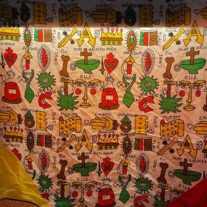 Colorful Graphic Print scarf